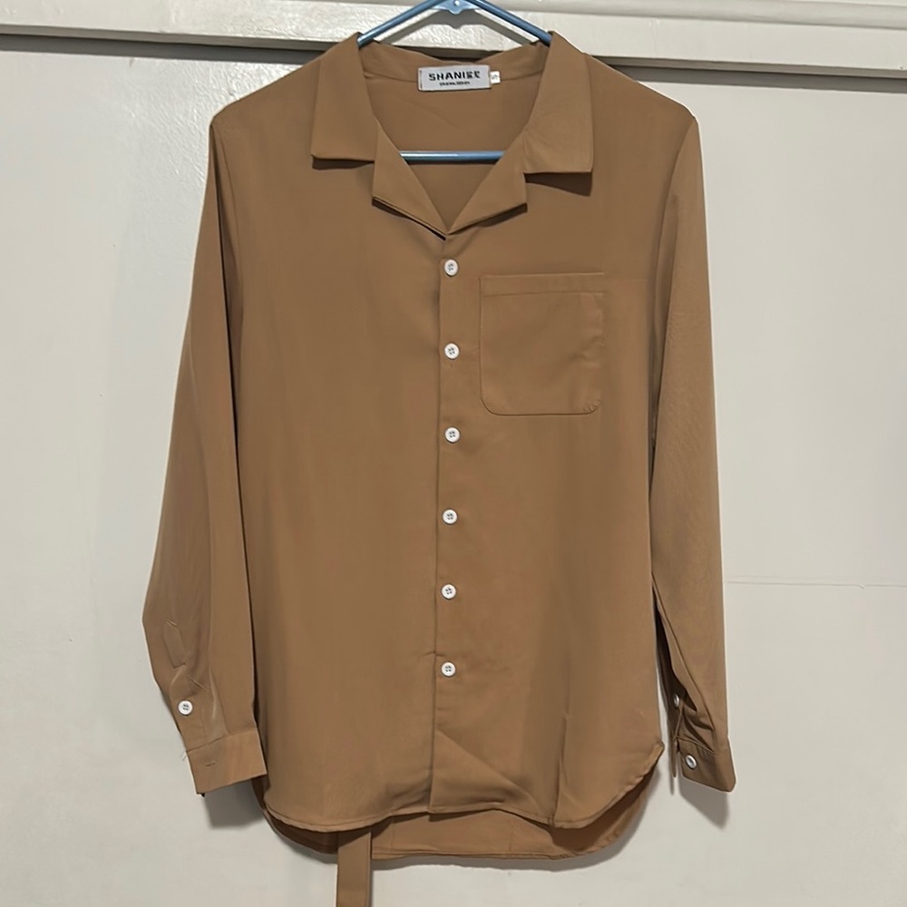 Anker Tan Dress Shirt Classic Style